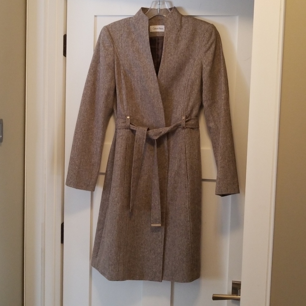 Calvin Klein belted jacket